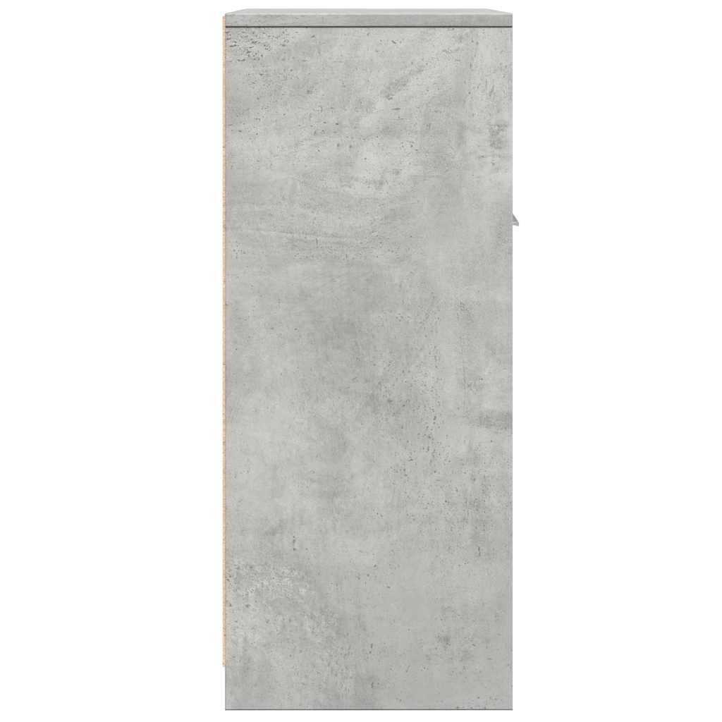 betonszürke szerelt fa fürdőszobaszekrény 60 x 33 x 80 cm
