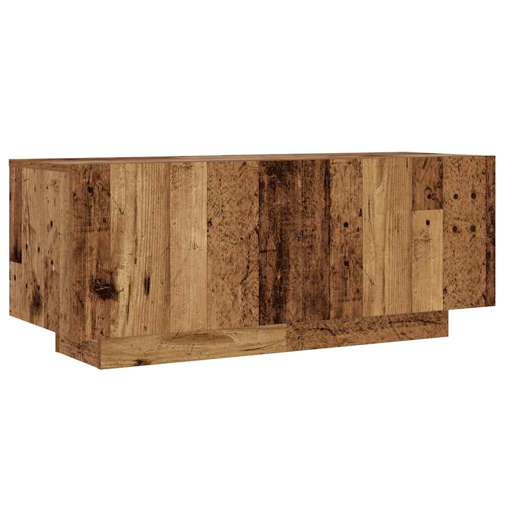 antik hatású szerelt fa TV-szekrény 100 x 35 x 40 cm