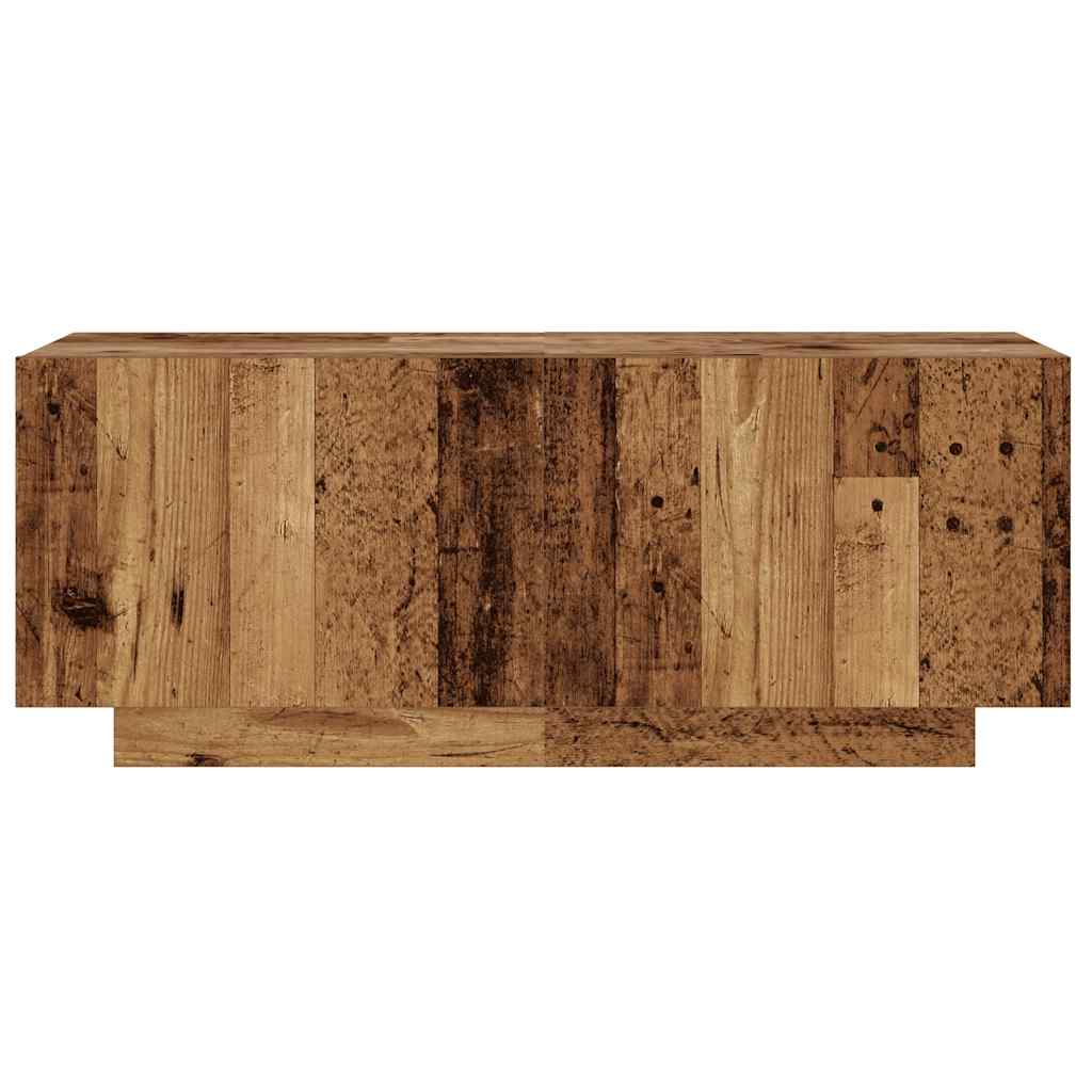 antik hatású szerelt fa TV-szekrény 100 x 35 x 40 cm