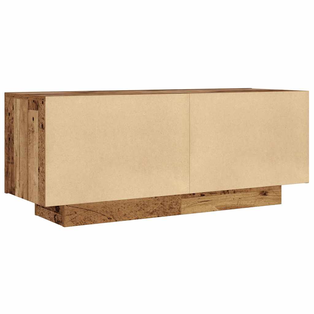 antik hatású szerelt fa TV-szekrény 100 x 35 x 40 cm
