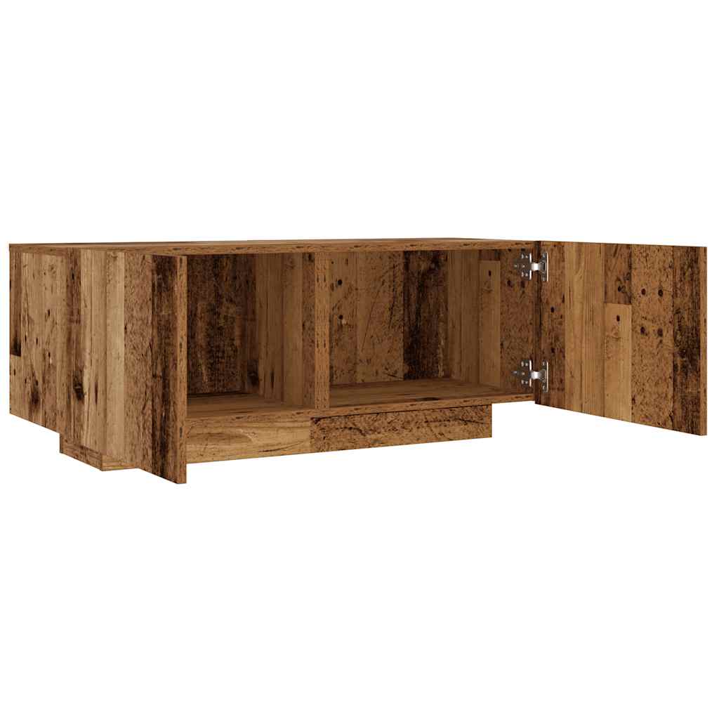 antik hatású szerelt fa TV-szekrény 100 x 35 x 40 cm
