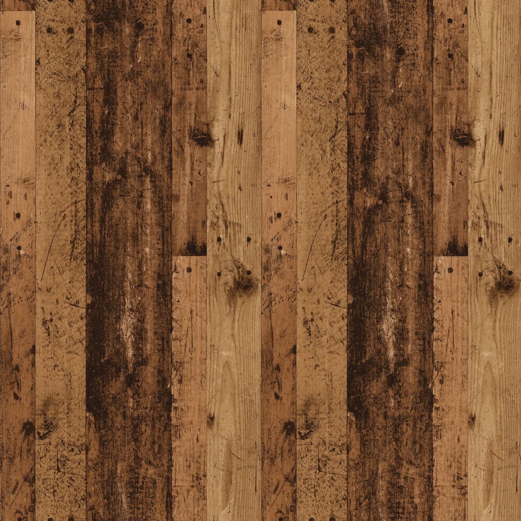 antik fa színű szerelt fa dohányzóasztal 100x49,5x31 cm