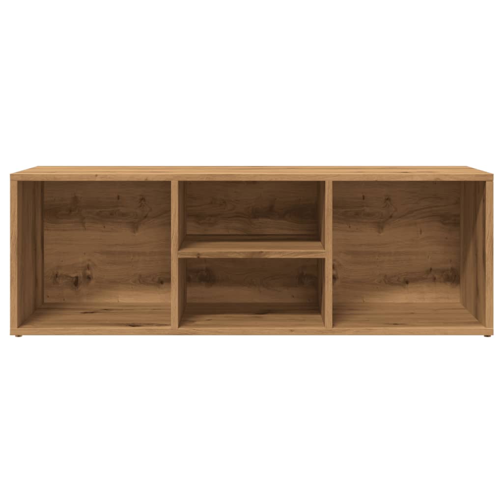 kézműves tölgy színű szerelt fa cipőtároló pad 105 x 35 x 35 cm