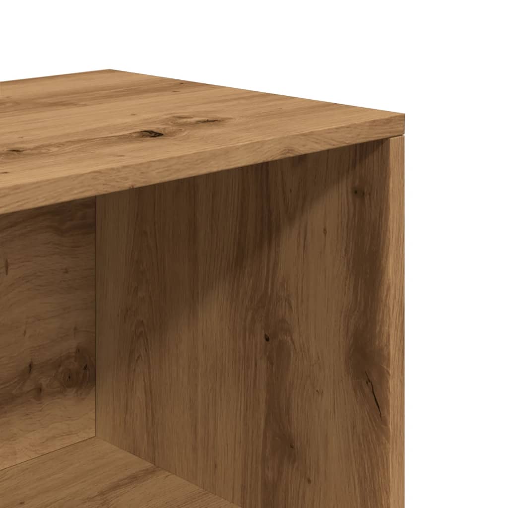 kézműves tölgy színű szerelt fa cipőtároló pad 105 x 35 x 35 cm