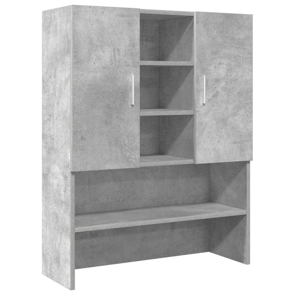 betonszürke mosógépszekrény 70,5 x 25,5 x 90 cm