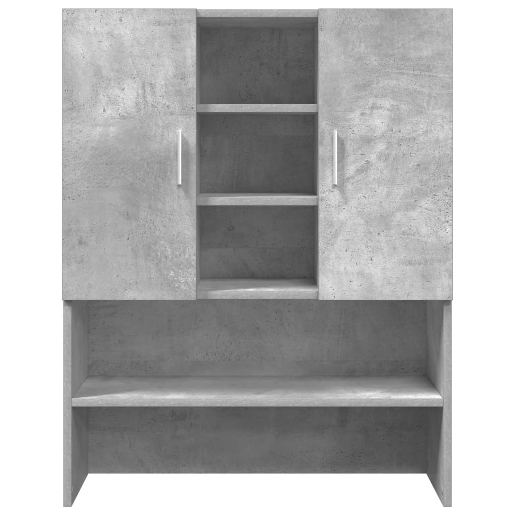betonszürke mosógépszekrény 70,5 x 25,5 x 90 cm