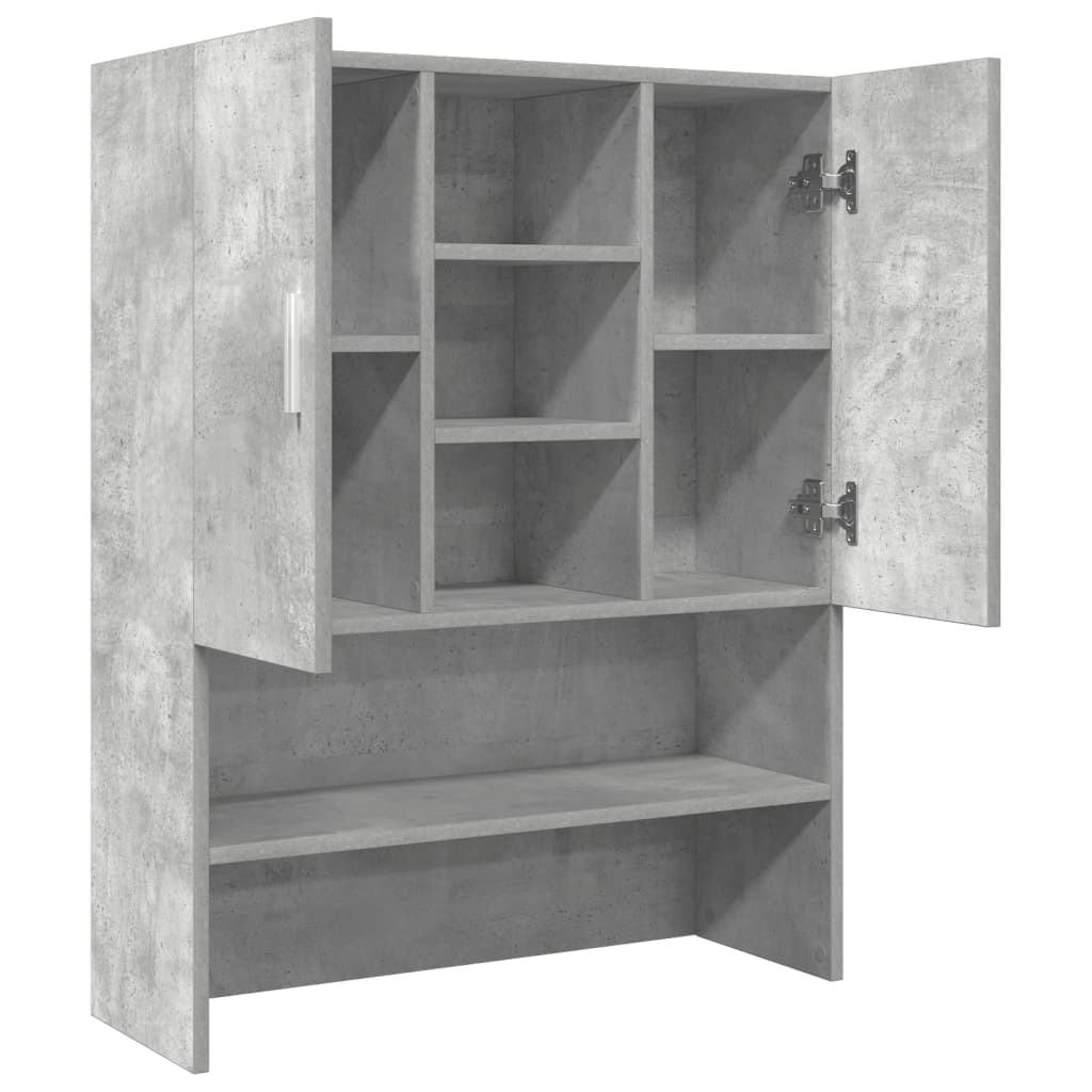 betonszürke mosógépszekrény 70,5 x 25,5 x 90 cm