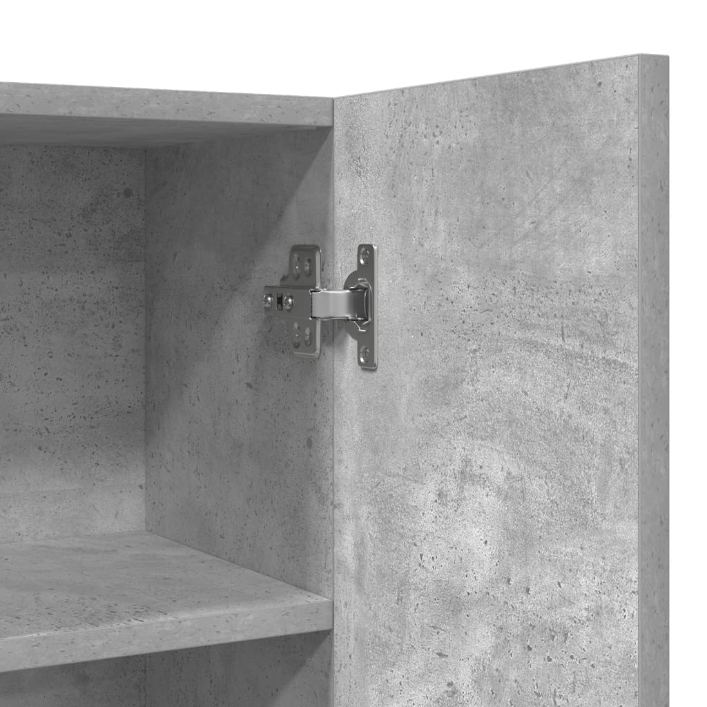 betonszürke mosógépszekrény 70,5 x 25,5 x 90 cm