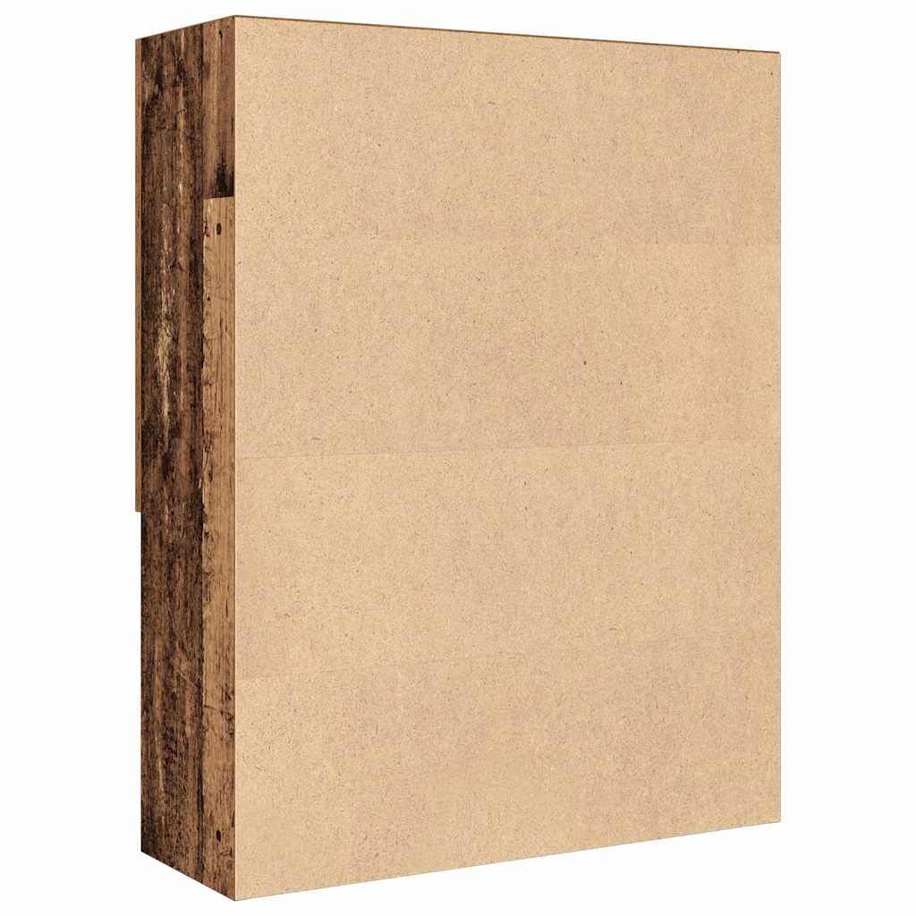antik fa színű mosógépszekrény 70,5 x 25,5 x 90 cm