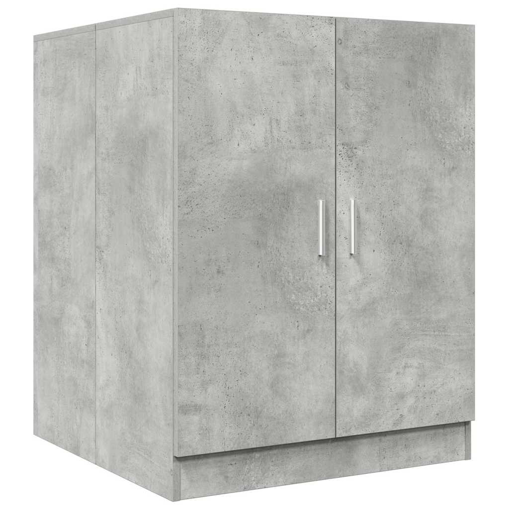 betonszürke mosógépszekrény 70,5 x 71,5 x 91,5 cm
