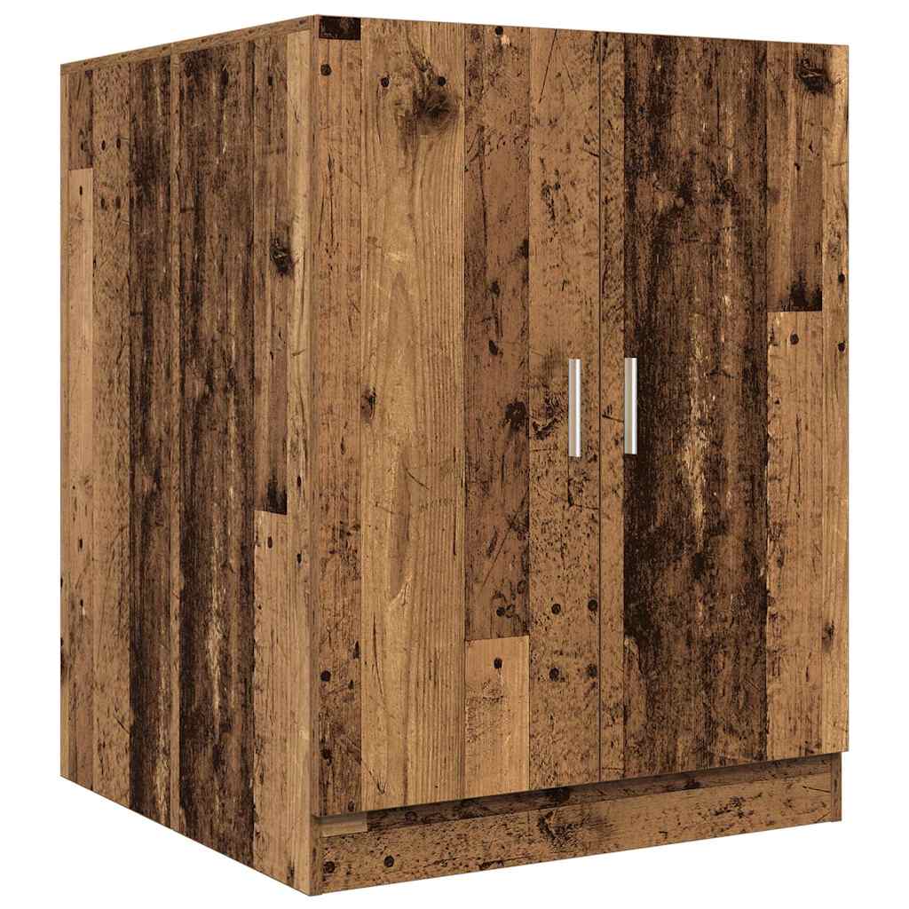 antik fa színű mosógépszekrény 70,5 x 71,5 x 91,5 cm