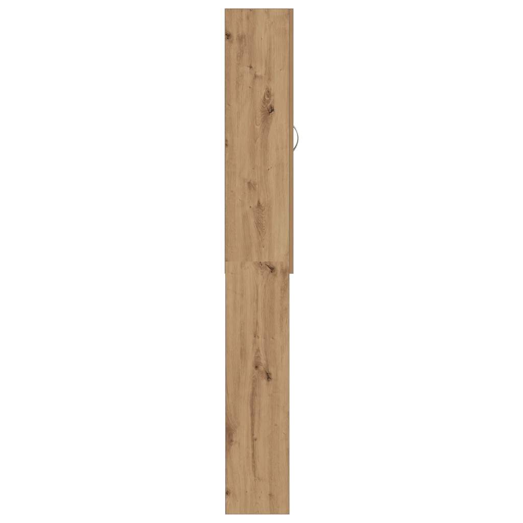 kézműves tölgy színű mosógépszekrény 64 x 25,5 x 190 cm