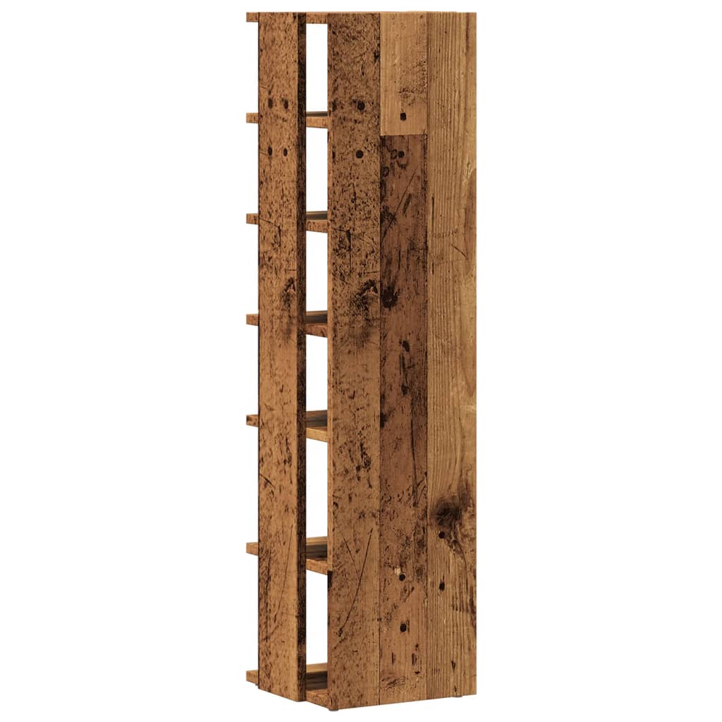 antik fa színű szerelt fa cipőszekrény 28 x 27 x 102 cm