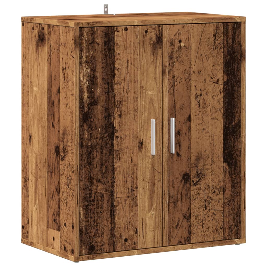 antik fa színű szerelt fa cipősszekrény 60 x 35 x 70 cm