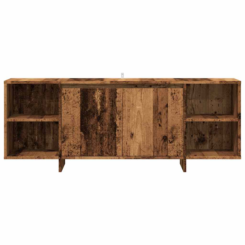 antik fa színű szerelt fa TV-szekrény 130 x 35 x 50 cm