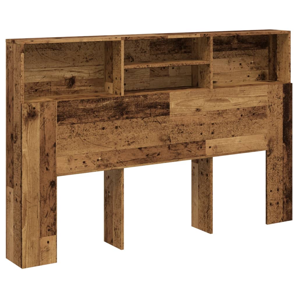 antik fa színű szerelt fa áthidalószekrény 160 x 19 x 103,5 cm