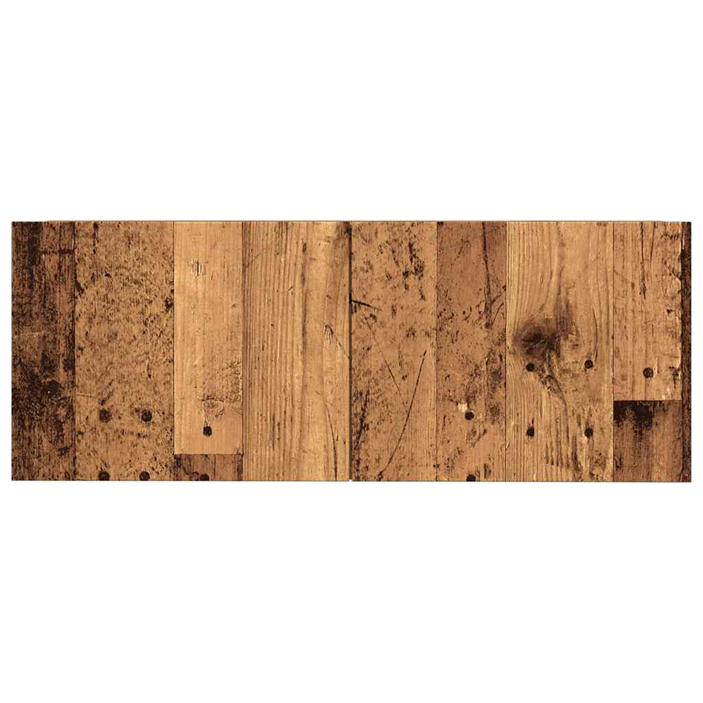 2 db antik fa színű falra szerelhető TV-szekrény 80 x 30 x 30cm