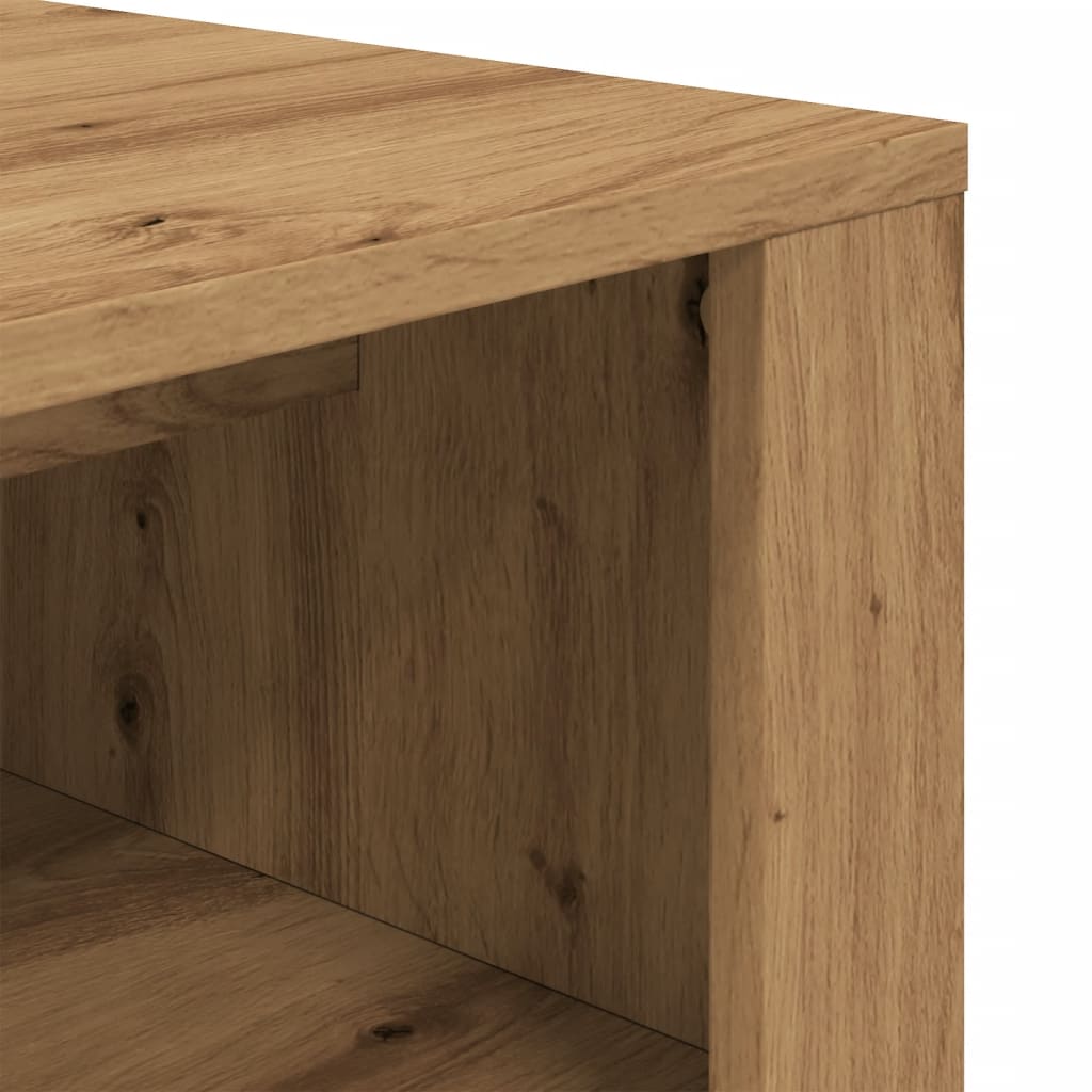kézműves tölgy színű szerelt fa cipőtároló pad 100 x 35 x 45 cm