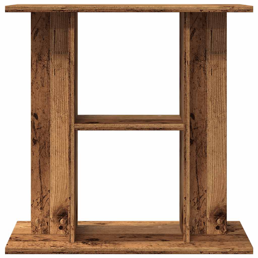 akváriumállvány régi fa 60 x 30 x 60 cm rétegelt fából