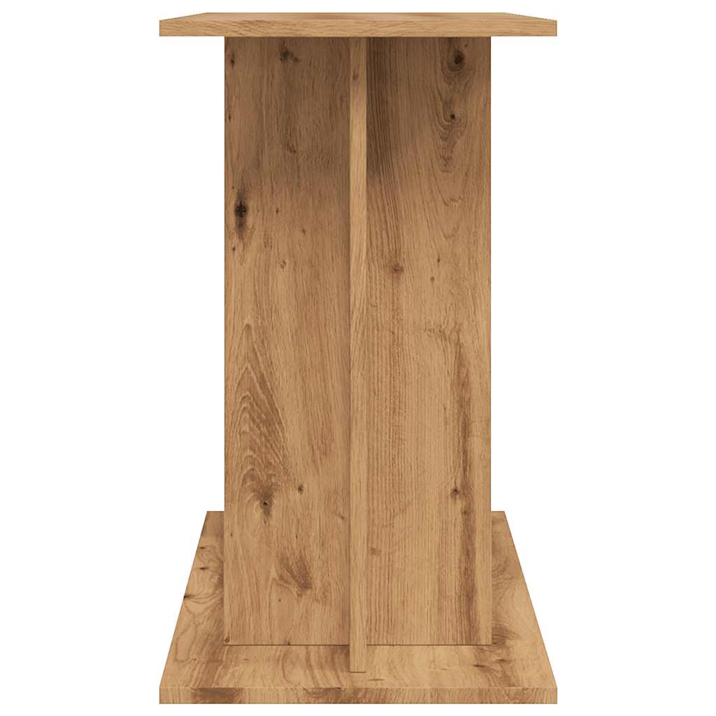 kézműves tölgyfa akváriumállvány 80 x 35 x 60 cm rétegelt fából