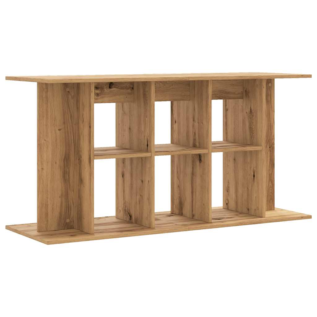 kézműves tölgyfa akváriumállvány 120 x 40 x 60 cm rétegelt fából