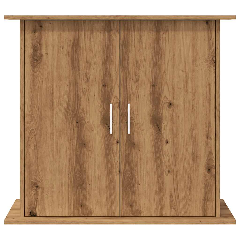 kézműves tölgyfa akváriumállvány 81 x 36 x 73 cm rétegelt fából