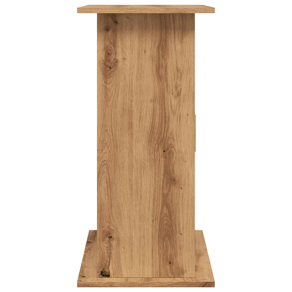 kézműves tölgyfa akváriumállvány 81 x 36 x 73 cm rétegelt fából