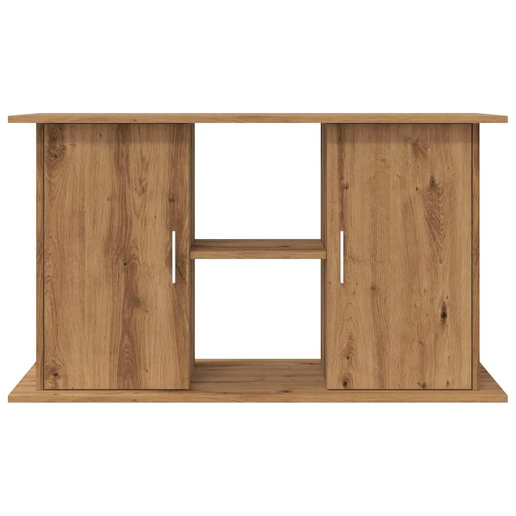 kézműves tölgyfa akváriumállvány 101 x 41 x 58 cm rétegelt fából