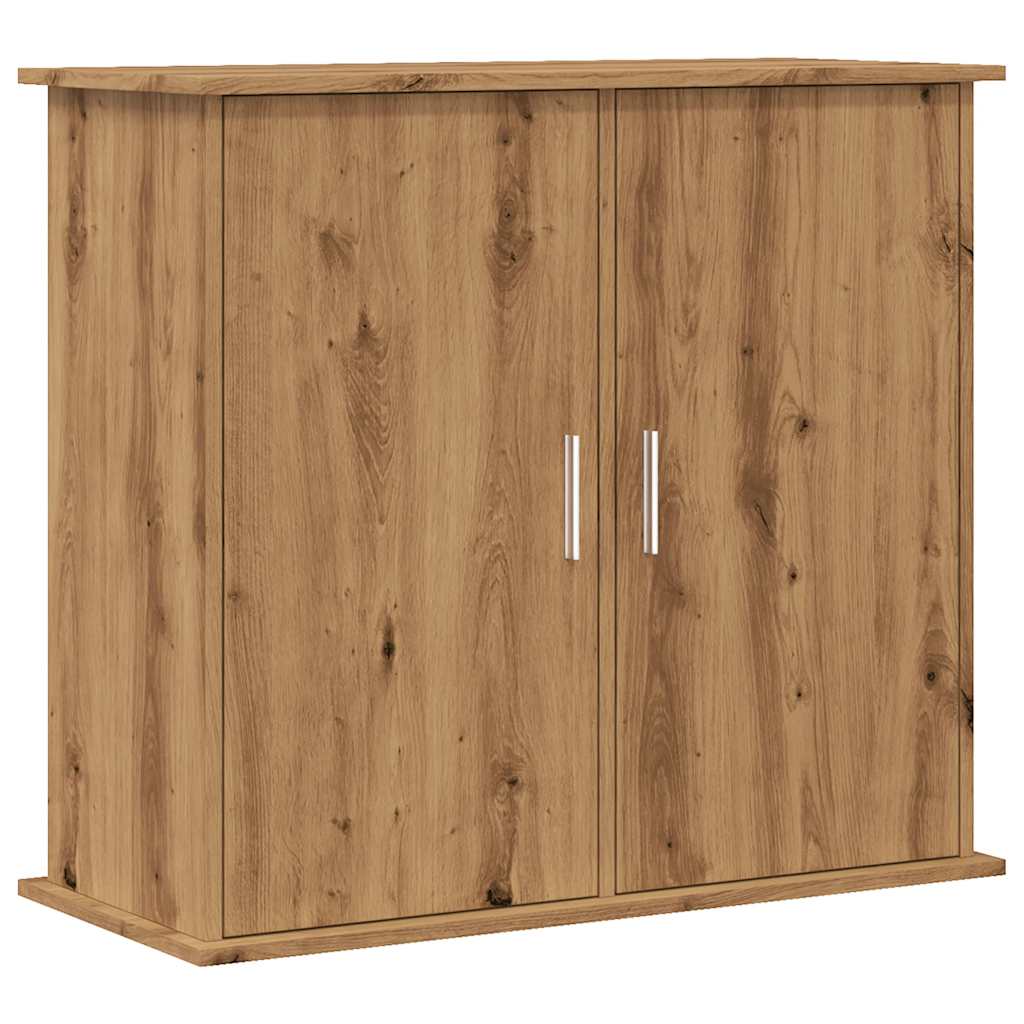 kézműves tölgyfa akváriumállvány 81 x 36 x 73 cm rétegelt fából