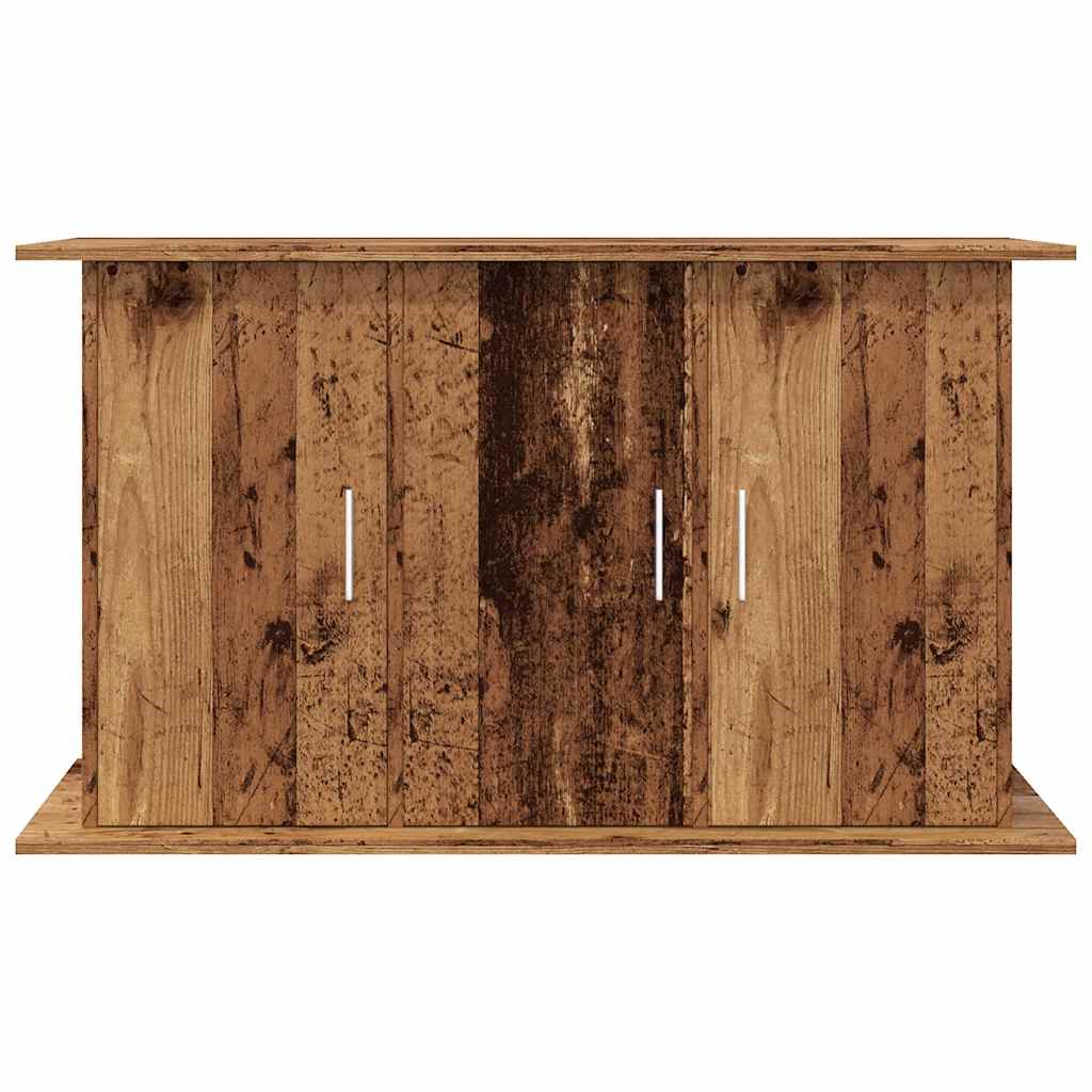 antik fa színű szerelt fa akváriumállvány 101x41x58 cm