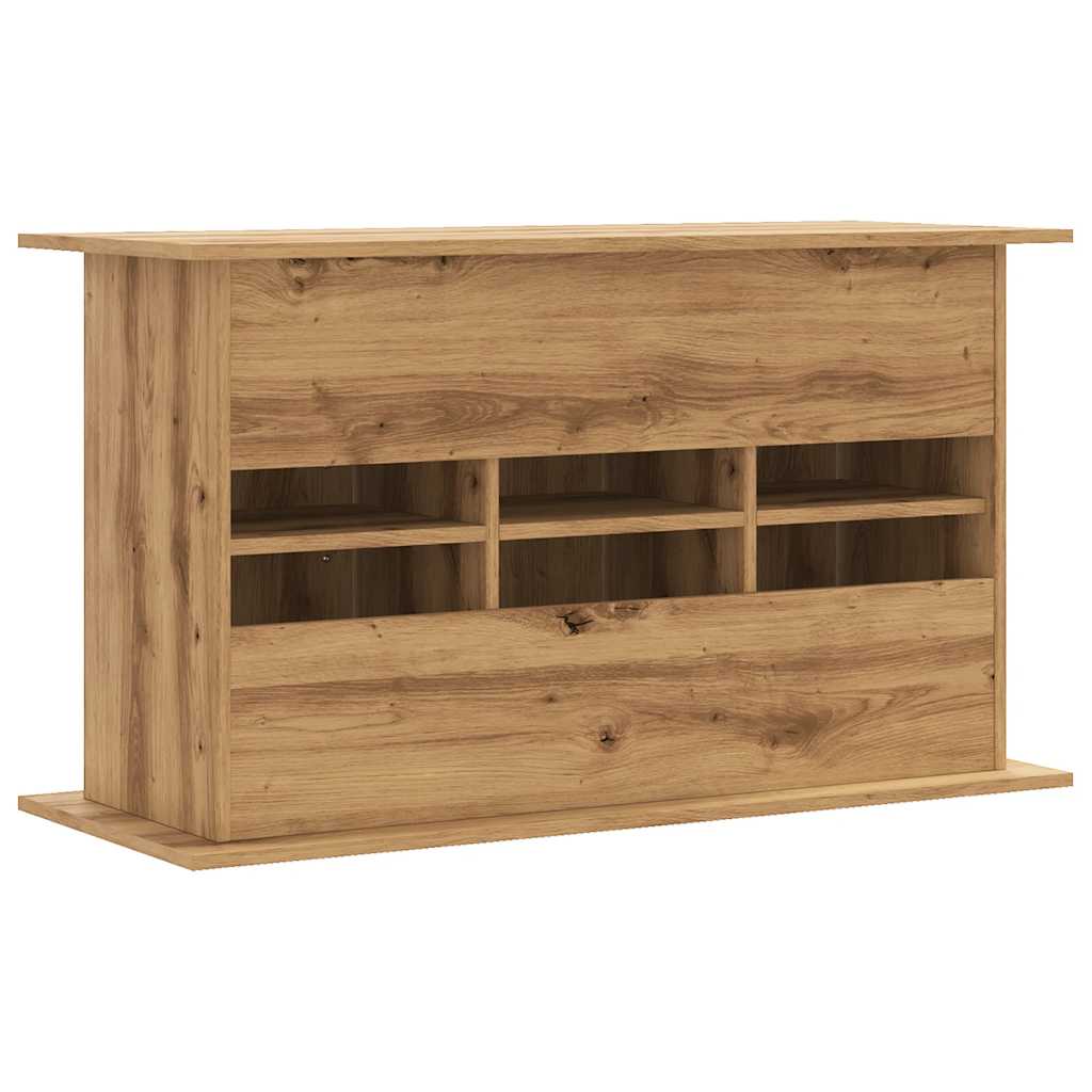 kézműves tölgyfa akváriumállvány 101 x 41 x 58 cm rétegelt fából