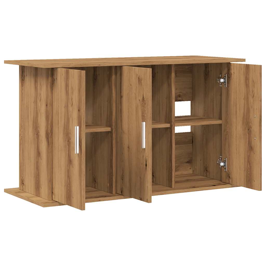kézműves tölgyfa akváriumállvány 101 x 41 x 58 cm rétegelt fából