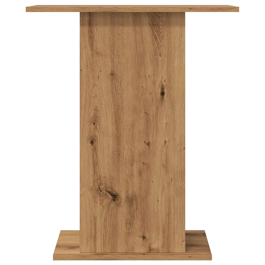 kézműves tölgyfa akváriumállvány 36 x 60,5 x 72,5 cm rétegelt fából