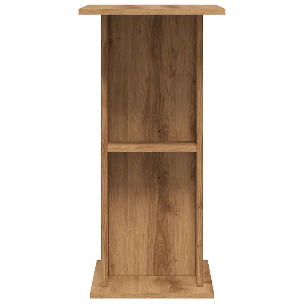 kézműves tölgyfa akváriumállvány 36 x 60,5 x 72,5 cm rétegelt fából