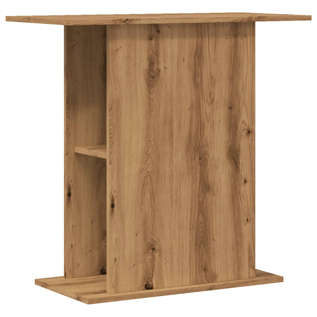 kézműves tölgyfa akváriumállvány 36 x 75 x 72,5 cm rétegelt fából