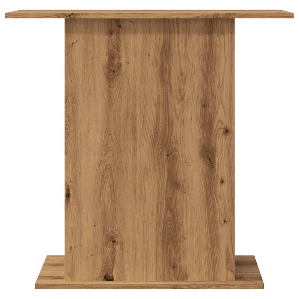 kézműves tölgyfa akváriumállvány 36 x 75 x 72,5 cm rétegelt fából