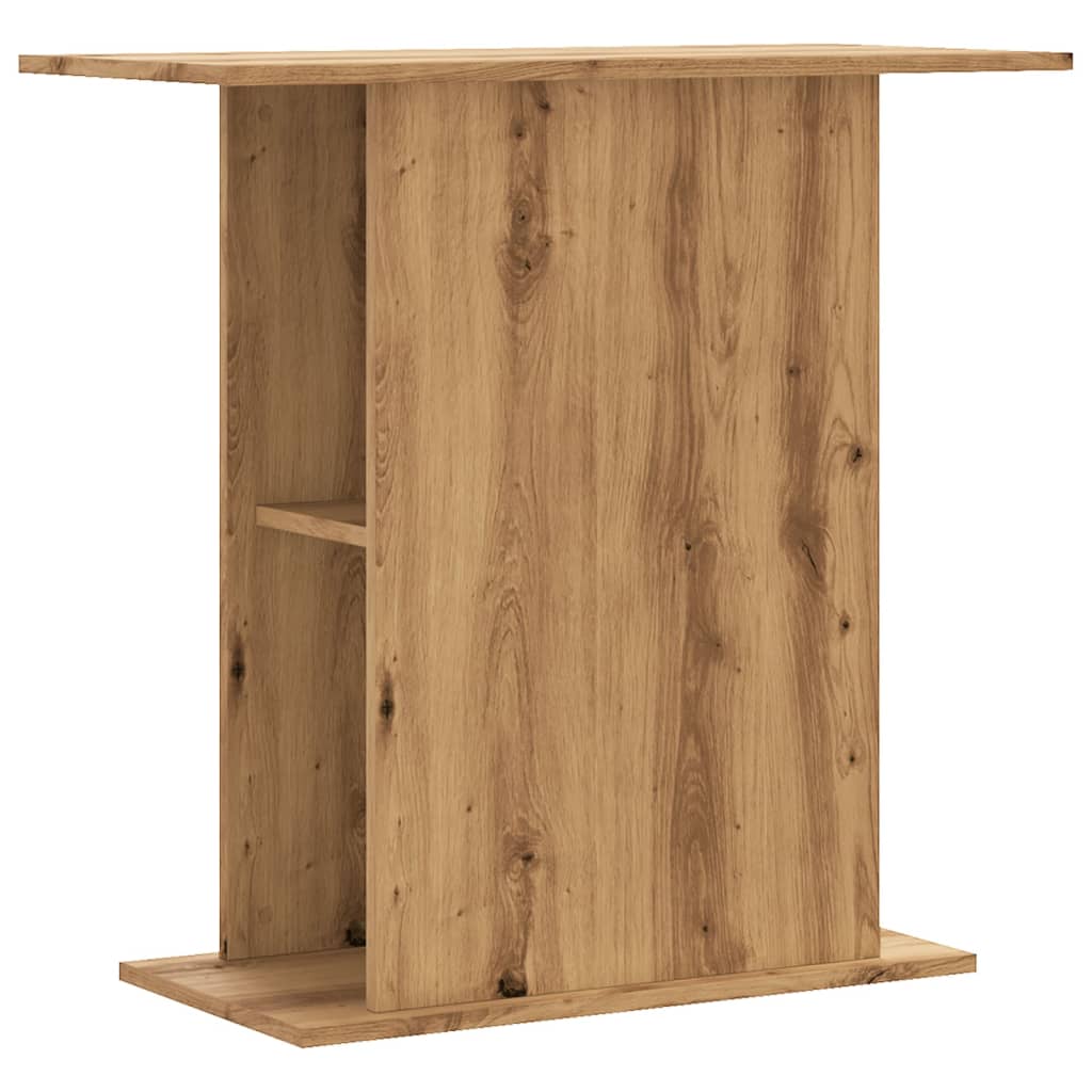 kézműves tölgyfa akváriumállvány 36 x 75 x 72,5 cm rétegelt fából
