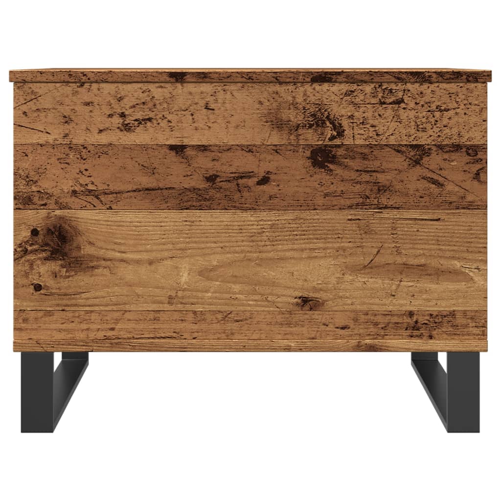 antik fa színű szerelt fa dohányzóasztal 60 x 44,5 x 45 cm