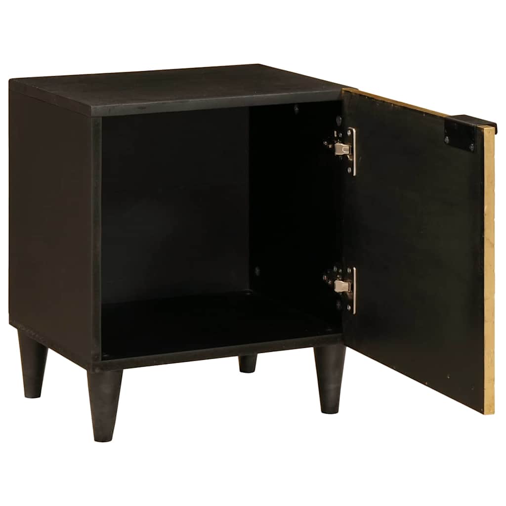 Éjjeli asztal 2 pcs Fekete és Arany 40 x 33.5 x 46 cm