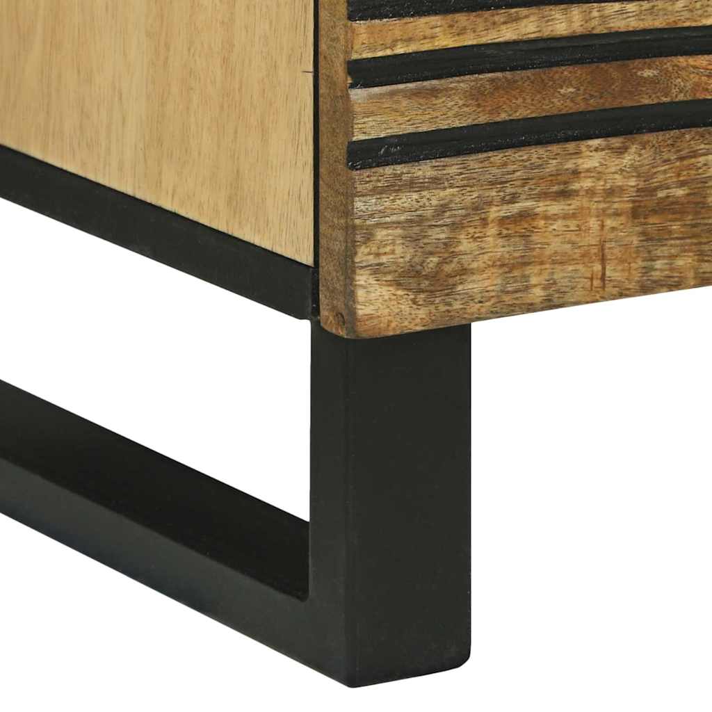 Éjjeliszekrény 2 pcs Barna 40 x 33 x 46 cm tömör mangófa