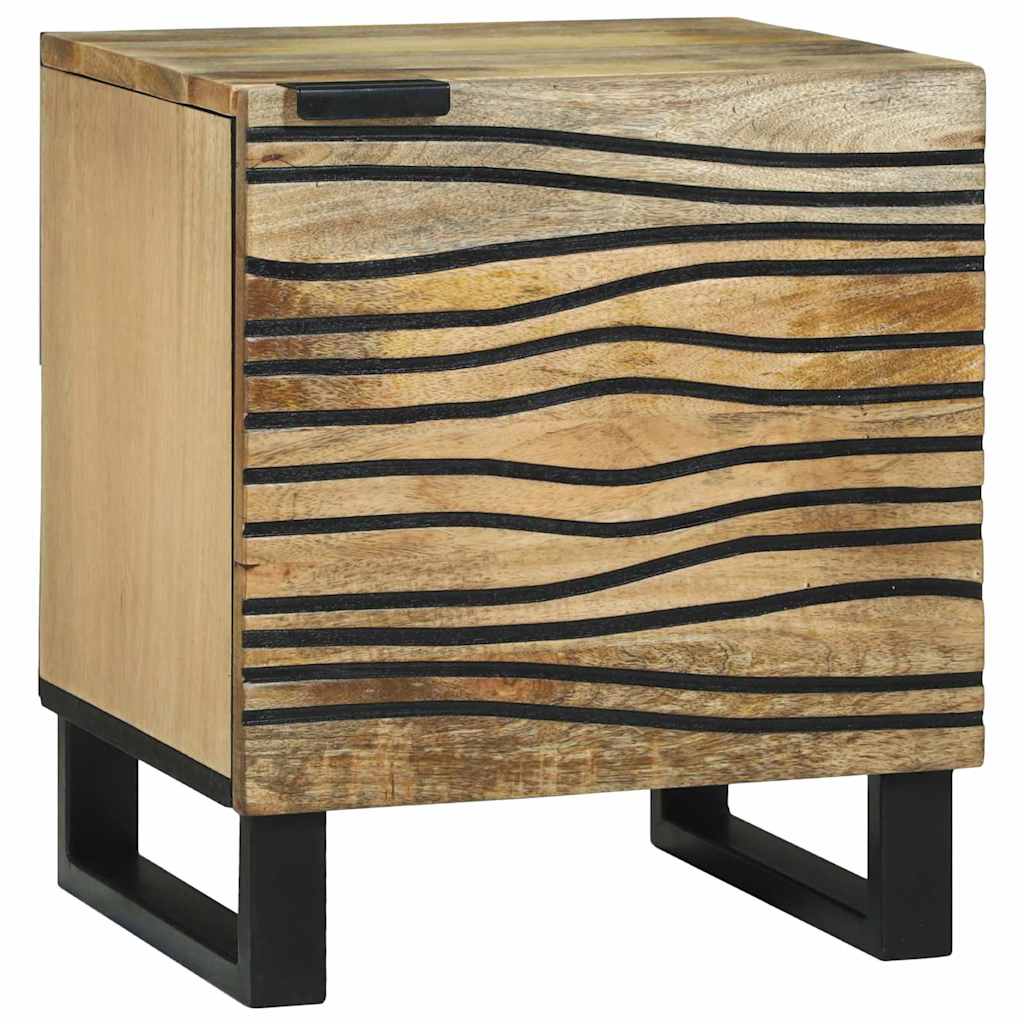 Éjjeliszekrény 2 pcs Barna 40 x 33 x 46 cm tömör mangófa