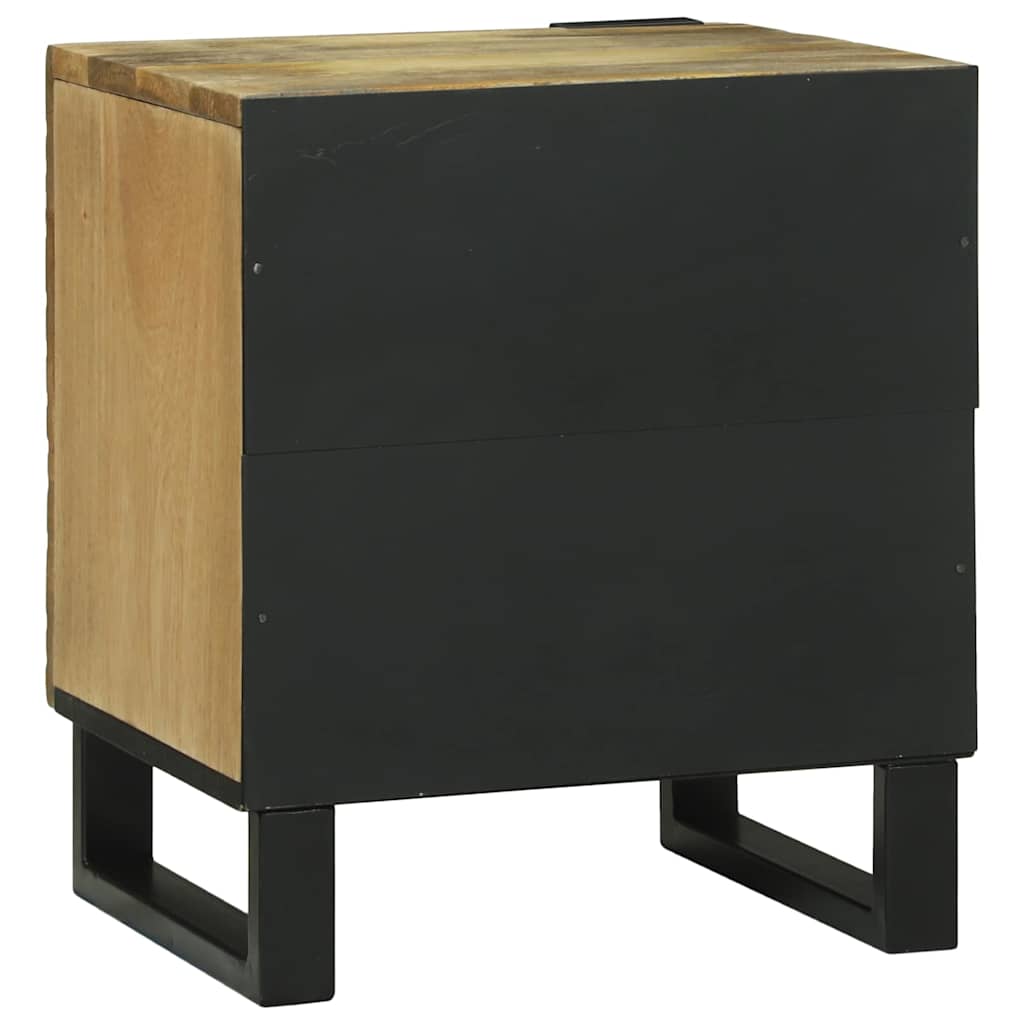 Éjjeliszekrény 2 pcs Barna 40 x 33 x 46 cm tömör mangófa