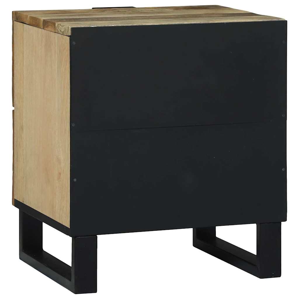 Éjjeliszekrény 2 pcs Barna 40 x 33 x 46 cm tömör mangófa