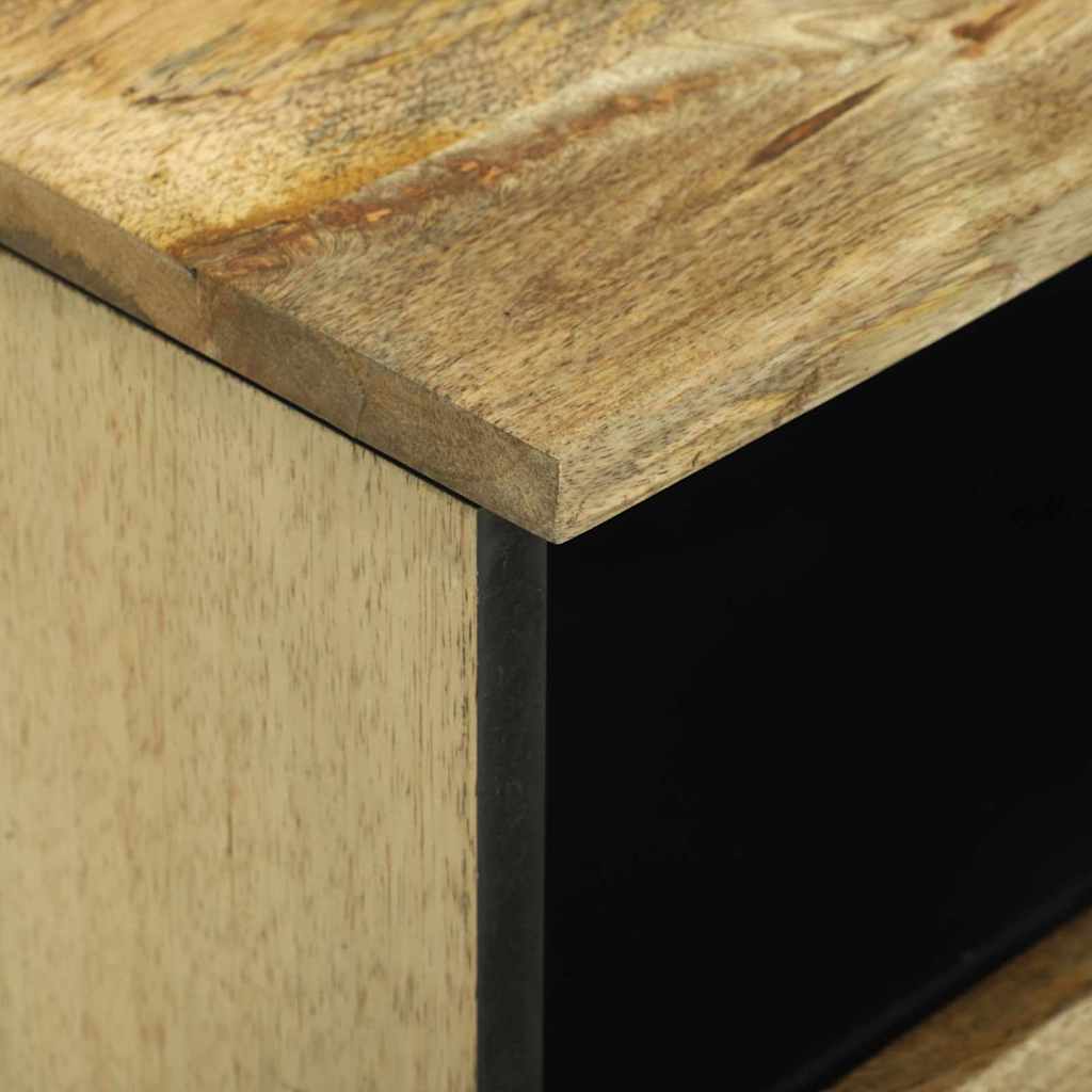 Éjjeliszekrény 2 pcs Barna 40 x 33 x 46 cm tömör mangófa