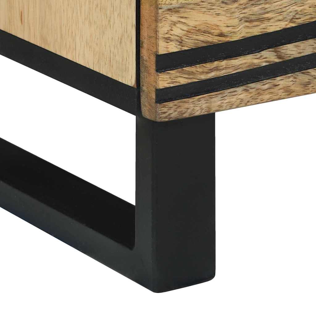 Éjjeliszekrény 2 pcs Barna 40 x 33 x 46 cm tömör mangófa