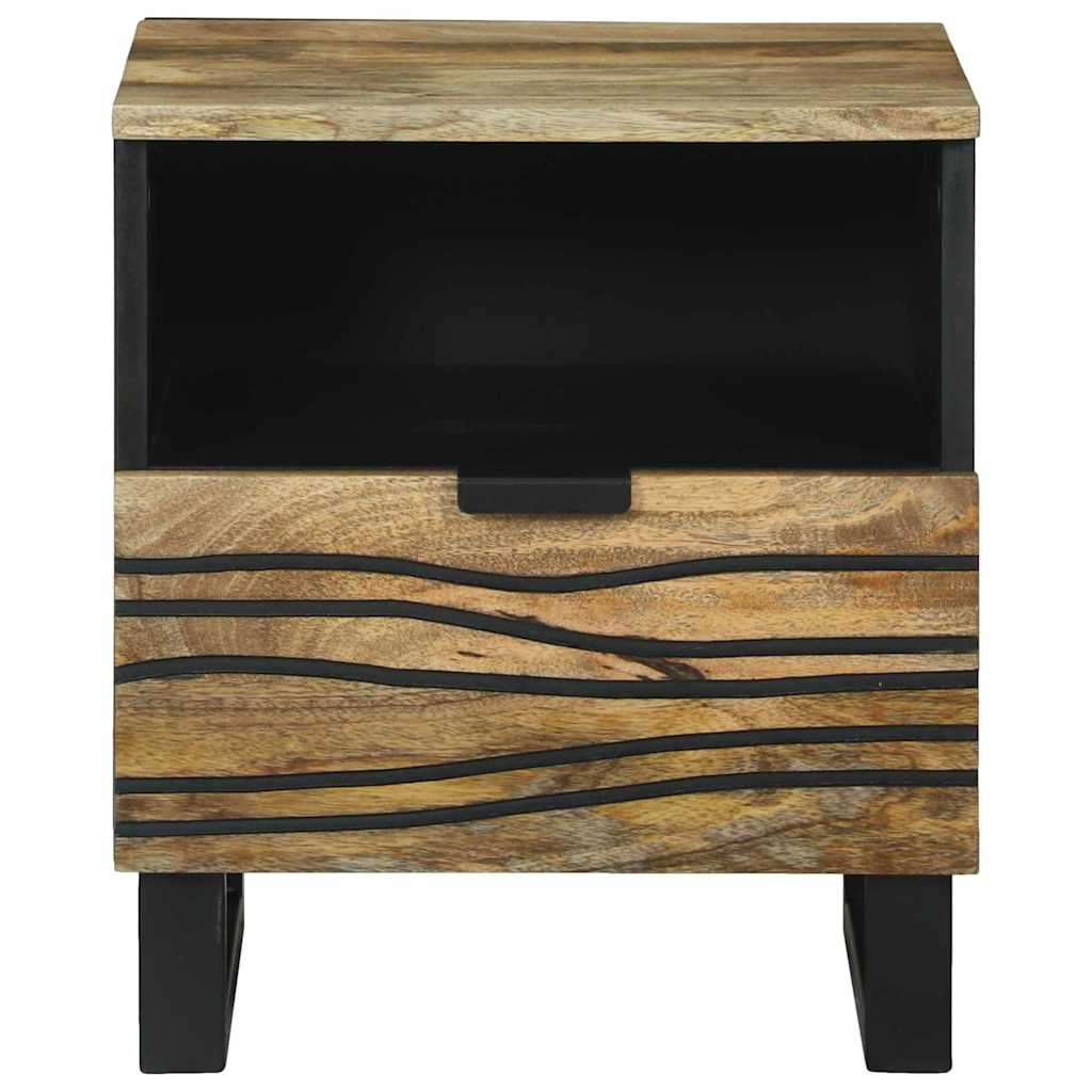 Éjjeliszekrény 2 pcs Barna 40 x 33 x 46 cm tömör mangófa