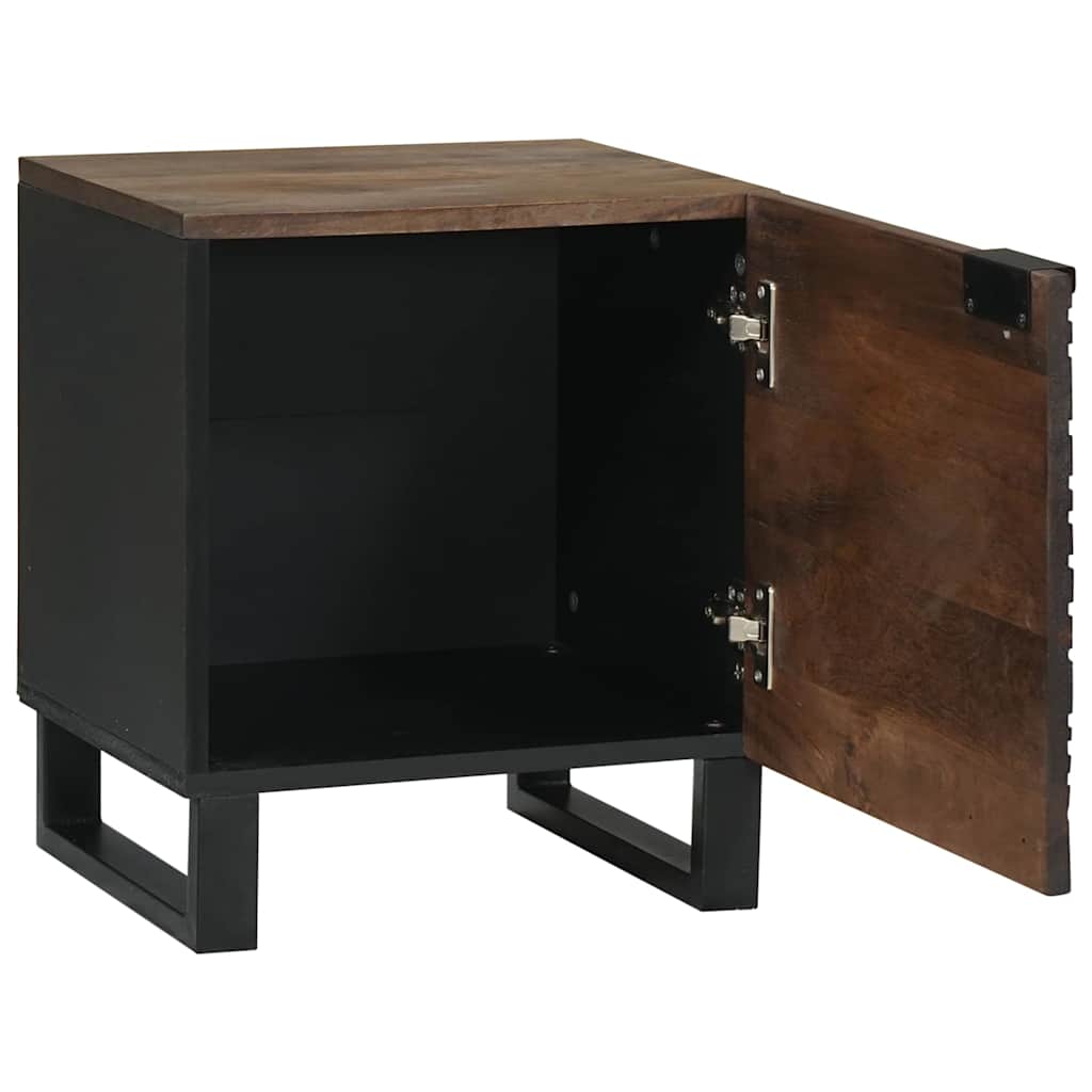 Éjjeliszekrény 2 pcs Dió 40 x 33 x 46 cm tömör mangófa