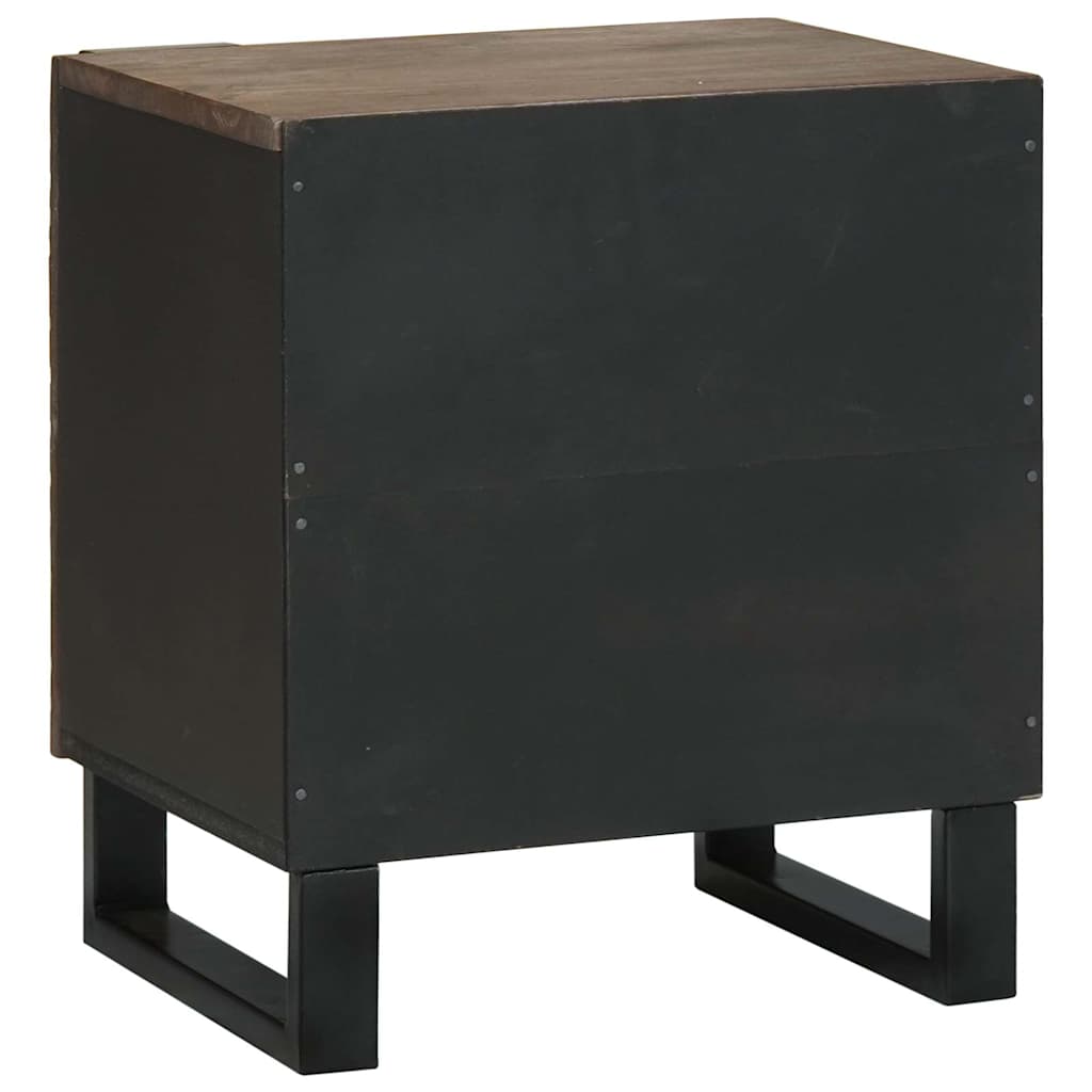 Éjjeliszekrény 2 pcs Dió 40 x 33 x 46 cm tömör mangófa