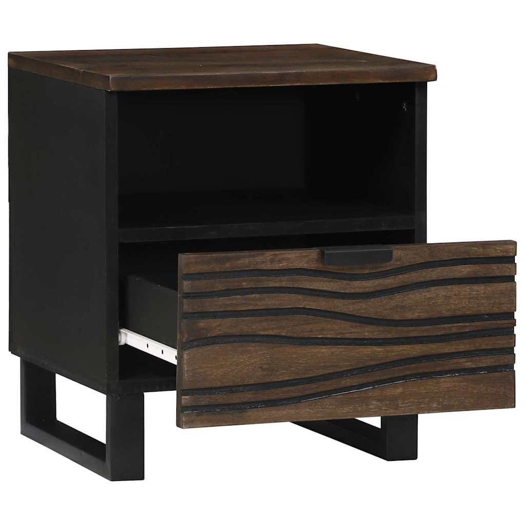 Éjjeliszekrény fiókkal 2 pcs Dió 40 x 33 x 46 cm tömör mangófa