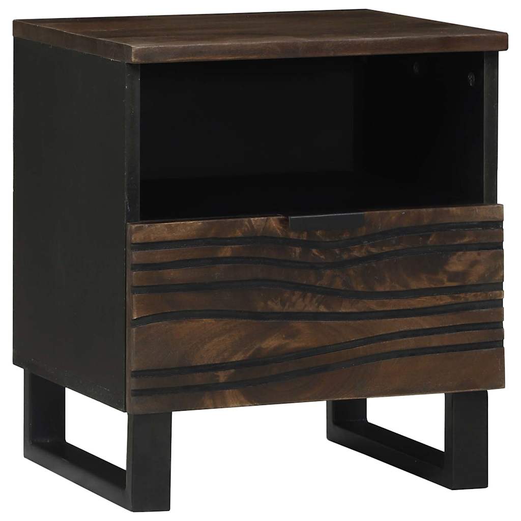 Éjjeliszekrény fiókkal 2 pcs Dió 40 x 33 x 46 cm tömör mangófa